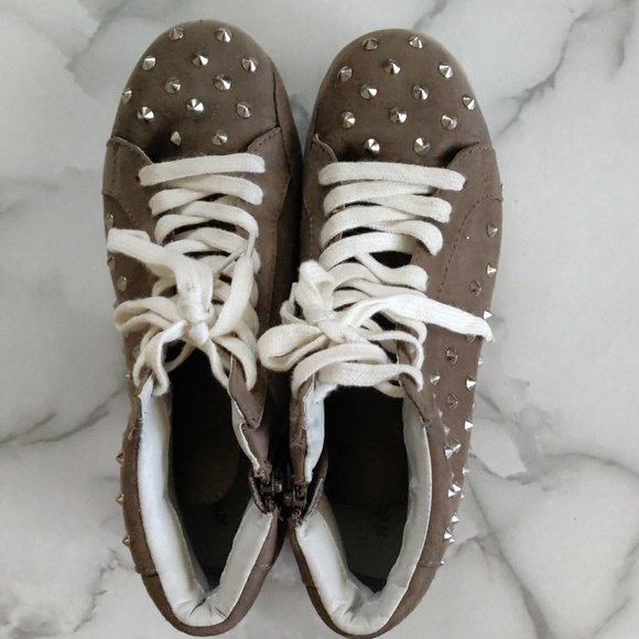 Xhilaration Shoes - Xhilaration Studded Grey High Top Sneakers